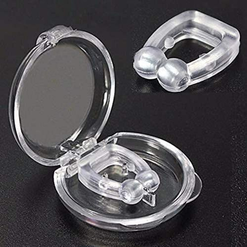 VOIISH Magnetic Nose Clip Unisex Stop Snoring Anti Snore Sleep Silicone Sound Sleep Anti-snoring Device(Nose Clip)