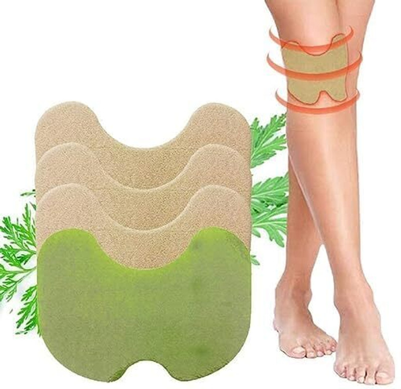 BUSAWARE Knee Pain Relief Herbal Knee Pain Relieving Plaster Sticker,Knee,Shoulder_10 Knee Patch(Green)