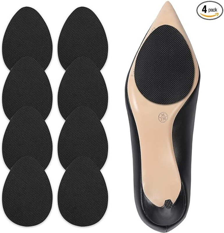 JERAMVILA Non Slip Shoe Pads Grips Pads For Women Men (Black - 2 Pairs) Non Slip Shoe Pads Grips(Black)