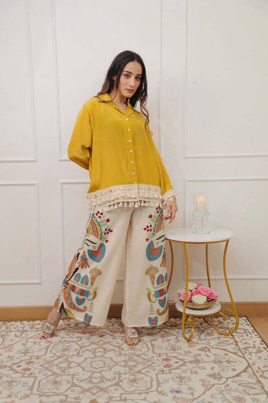 KROLIANT Top Palazzos Co-ords Set