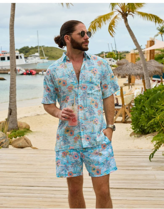 GLORI STAR Shirt Chino Shorts Co-ords Set