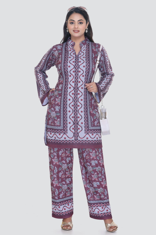 Pipasa Women Tunic Palazzos Co-ords Set