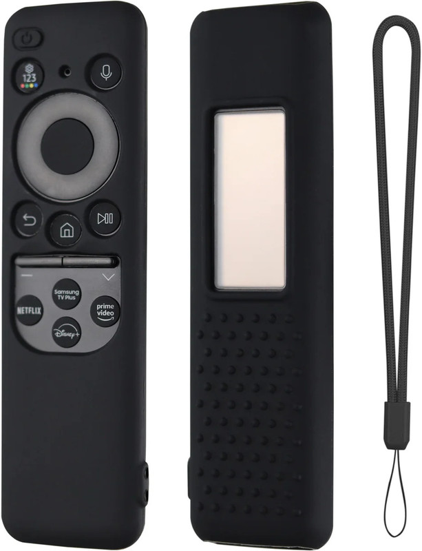FLIPNEST Protective Case for Silicone Case Cover for Samsung TV Remote Control - Samsung Remote Cover with Remote Loop(Black, Silicon, Pack of: 1)