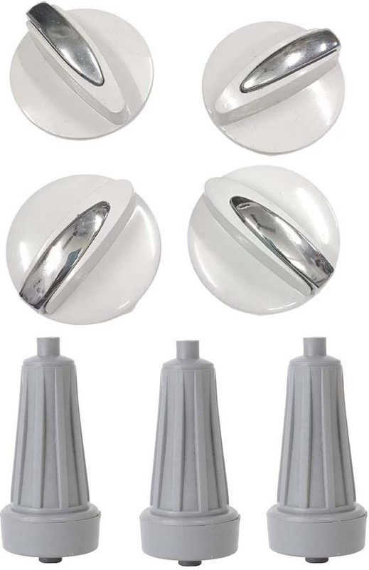 OZONIDE Set of 4 Knob With 3 Rollers/Belan For Semi Automatic Washing Machine Appliance Knob