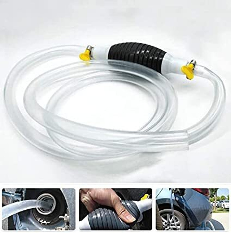 Eopzo Portable Hand Fuel Pump Gas Oil Water Fuel Transfer Siphon Pump Magnetic Aquarium Cleaner