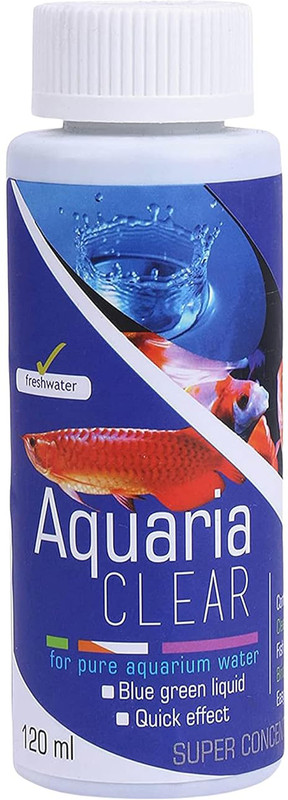 kickAt Aquatic Remedies Aquaria Clear - 120ml |Cloudy Water Remover for Crystal Clear Solvent Aquarium Cleaner