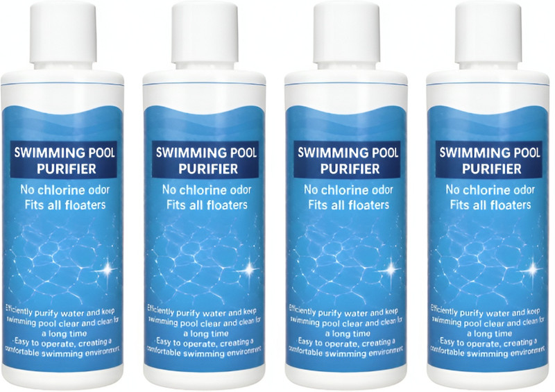 AD SOLANKI AquaPure Swimming Pool Purifier | No Chlorine Odor | Fits All Floaters | 100ML Solvent Aquarium Cleaner