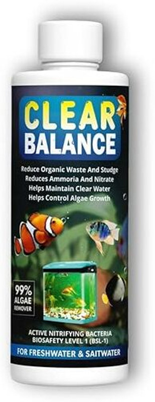 RELIAC Clear Balance Advanced Aquarium Water Conditioner 200ml Solvent Aquarium Cleaner