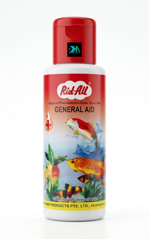 HOOGHLY AQURIUM Rid-All General Aid Aquarium Fish Treatment Medicine Solvent Aquarium Cleaner