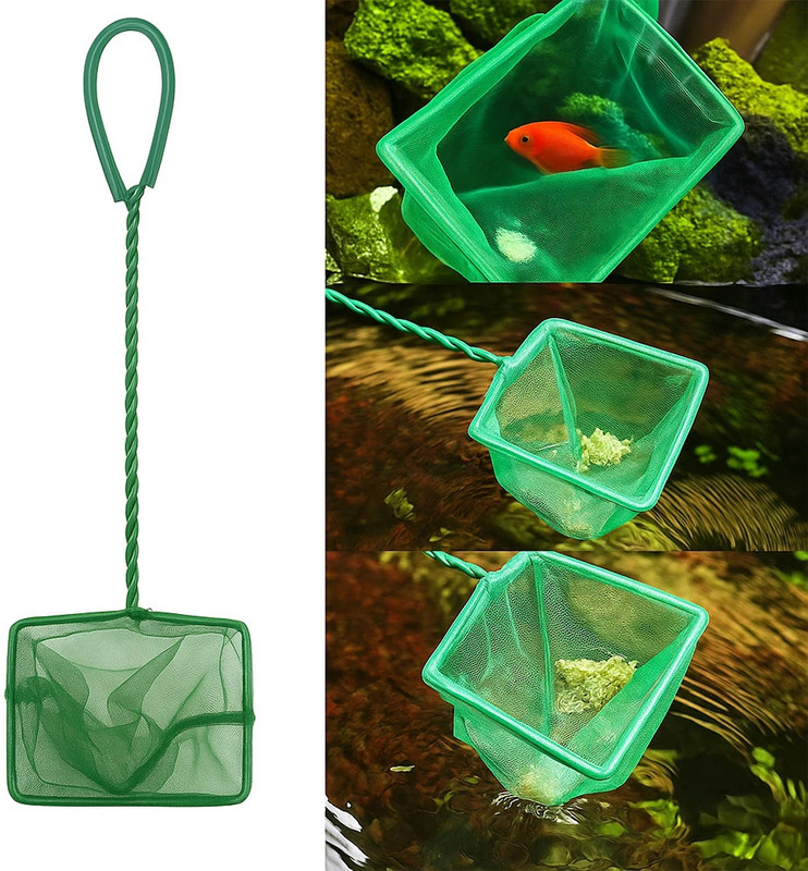PetJoy Aquarium Fish Net Mesh, 8 inch - Home Tank Fishing Scoop Mesh Net Aquarium Fish Net(12 cm x 12 cm)