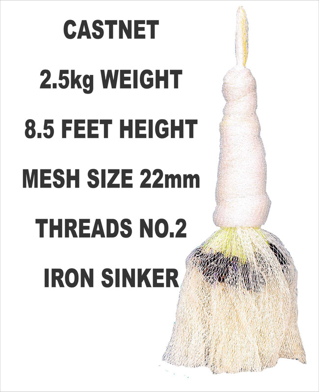 Barsha Fishing Nets 22mm CASTNET 8.5 FEET HEIGHT Aquarium Fish Net(259 cm x 1036 cm)