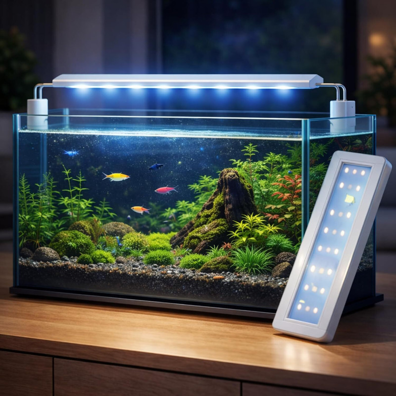 Scroll Store White, Blue LED Aquarium Light(Freshwater Fish Tank)