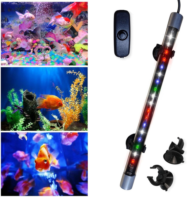 kickAt Blue, White LED Aquarium Light(Freshwater Fish Tank, Saltwater Fish Tank, Saltwater Reef Tank)