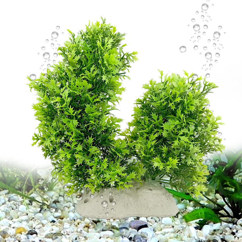 Jainsons Pet Products Aquarium Artificial Plastic Plants Tank Decoration Ornaments Green Plant 8 Inch Aquarium Plant Anchor(1 Plant Anchors)