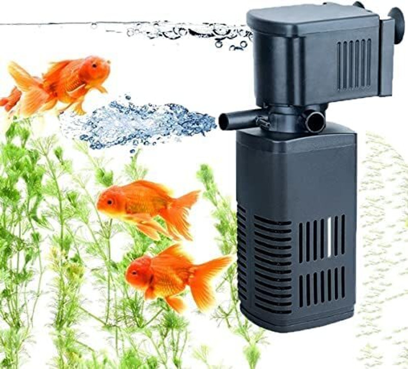 Animaux (BL-600F)3in1 High Power Oxygen Filtration System | Low Power Consumption Water Aquarium Pump(80 cm)
