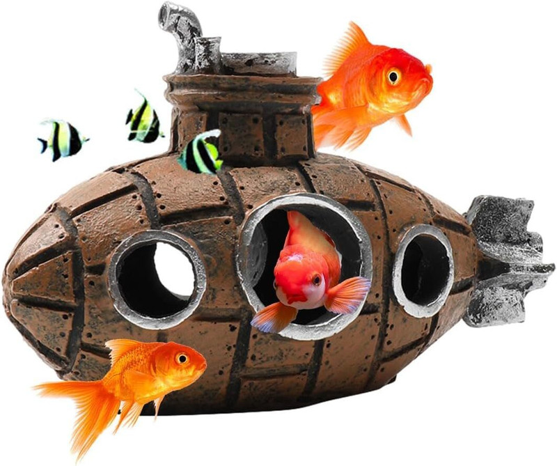 Gaurvi Enterprises New Hunted House For fish Tank Decoration Aragonite Unplanted Substrate(Multicolor, 0.5 kg)