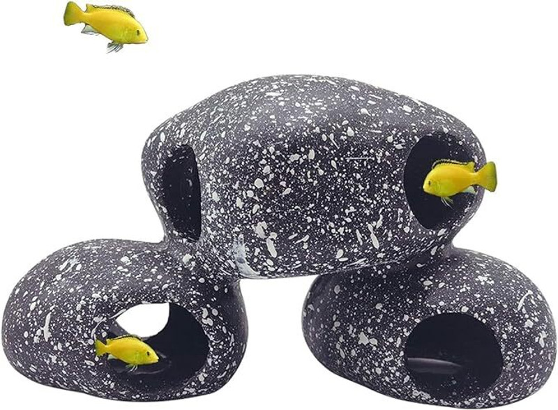 Gaurvi Enterprises Artifical Grenite Stone for fish hiding decoretion item Aragonite Unplanted Substrate(Multicolor, 0.2 kg)