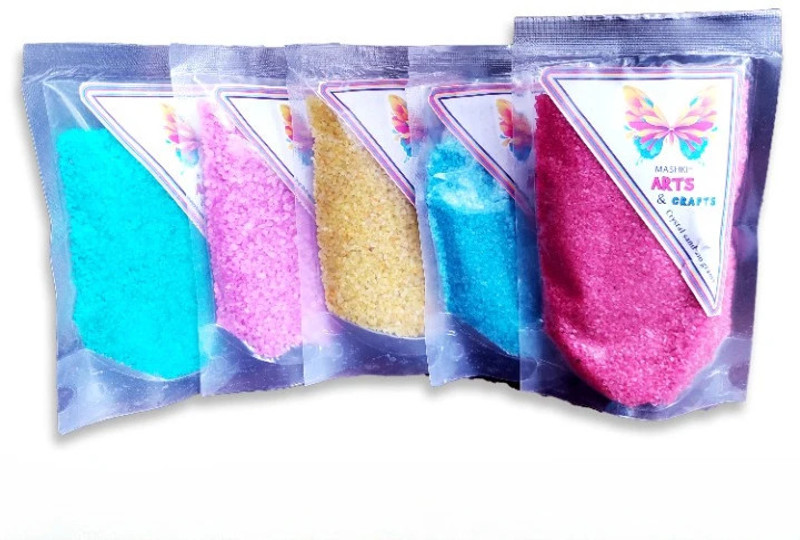 MASHKI Aquarium Sand and Home Decoration Sand Unplanted Substrate(Multicolor, 0.2 kg)