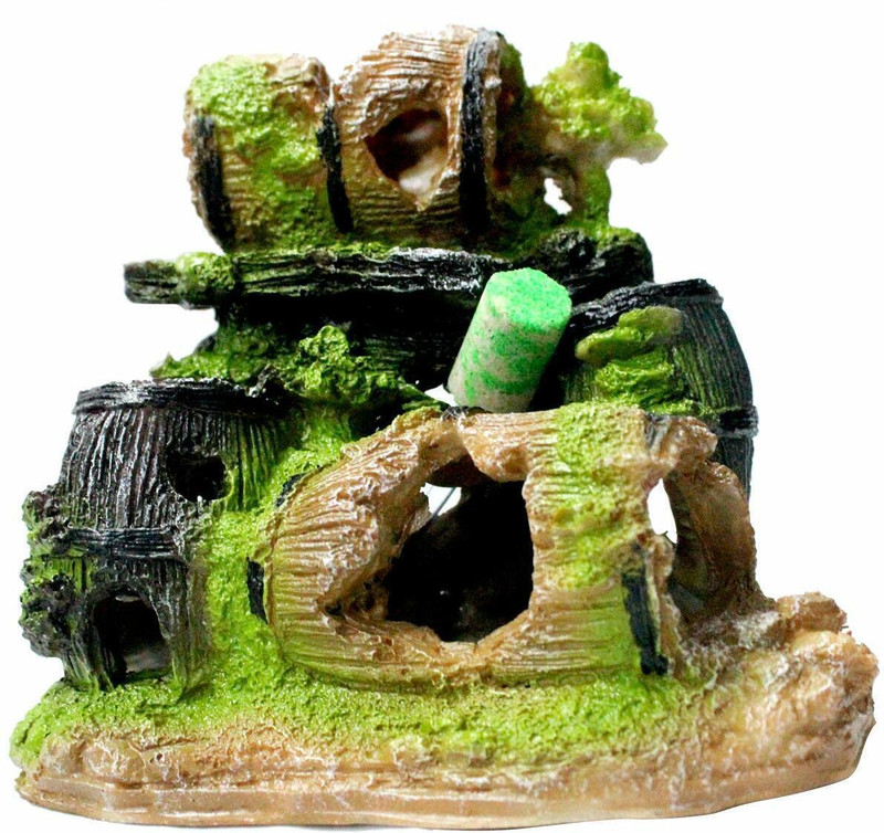 Mistletoe Natural Looking Broken Barrels for Aquarium or Fish Tank Laterite Unplanted Substrate(Multicolor, 0.5 kg)