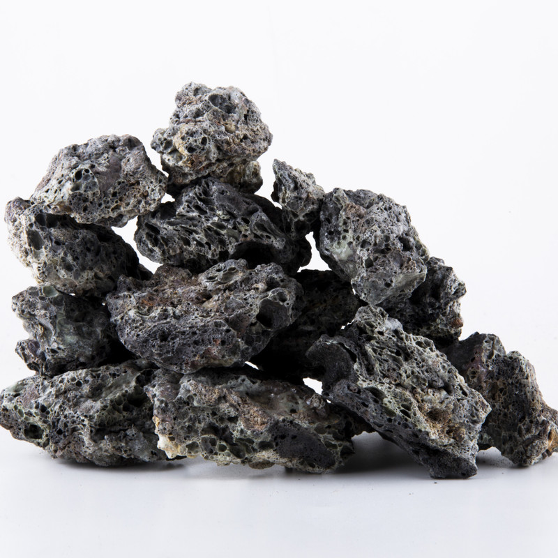 Creative Frogs Aquarium Lava Rock 1kg River Rock Unplanted Substrate (Black, 1 kg) River Rock Unplanted Substrate(Black, Grey, 1 kg)