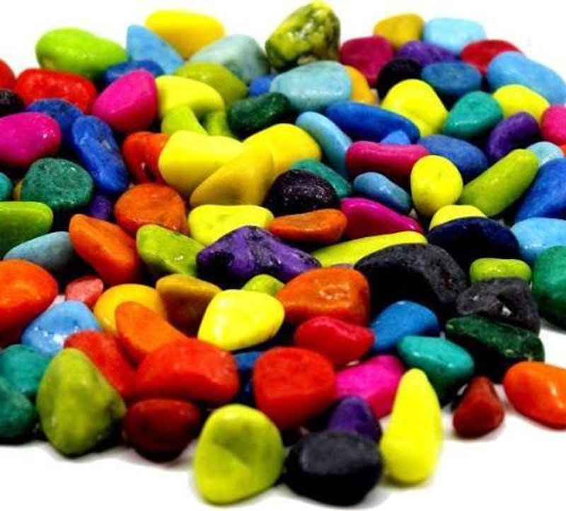 Dmlpbp Stone450gram Polished Round Rock Stone(Multicolor 450 g)