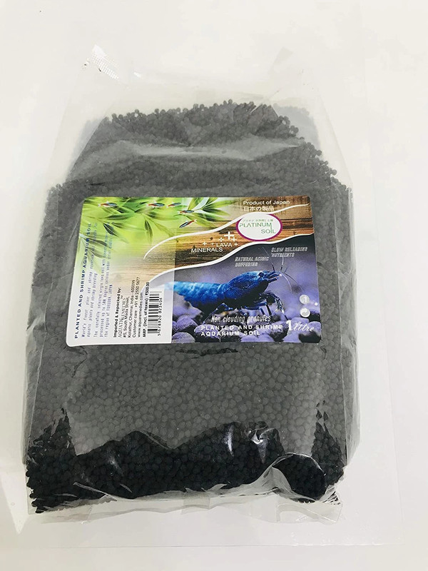 AQUATIC REMEDIES Platinum Aquarium Substrate Plant Soil 1L Aqua Soil Planted Substrate(Black, 1 kg)