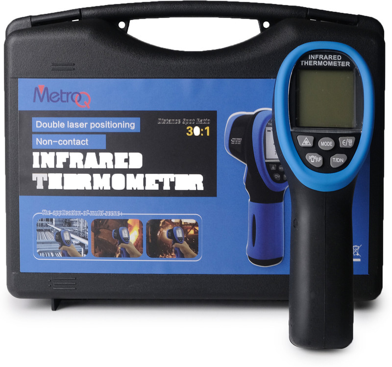 Metro Q MTQ1500-IR Infrared Thermometer - -50�C to 1500�C, 30:1 Distance to Spot Ratio Aquarium Thermometer