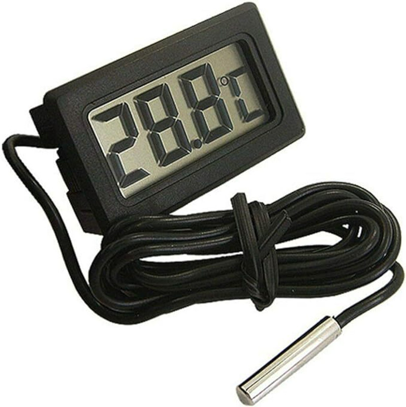 BTS Mini Thermometer Hygrometer, Embedded LCD Digital Temperature Humidity Meter Aquarium Thermometer