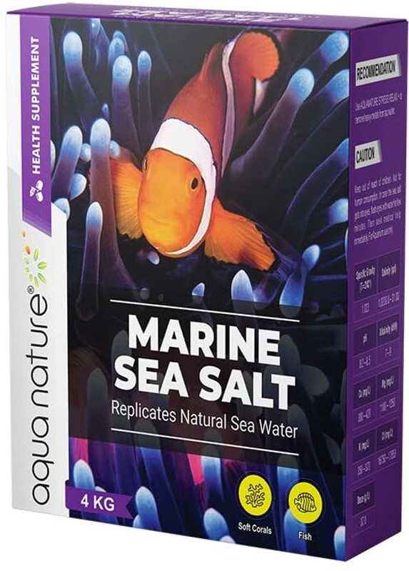 Aquanature Marine Sea Salt (4Kg) Aquarium Tool