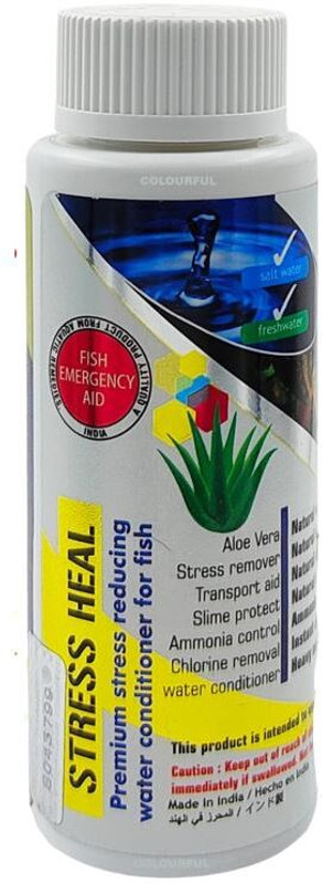 AQUATIC REMEDIES Stress Heal (100 ml) for Fresh and Marine Aquarium Aquatic Plant Fertilizer(1 Pieces)