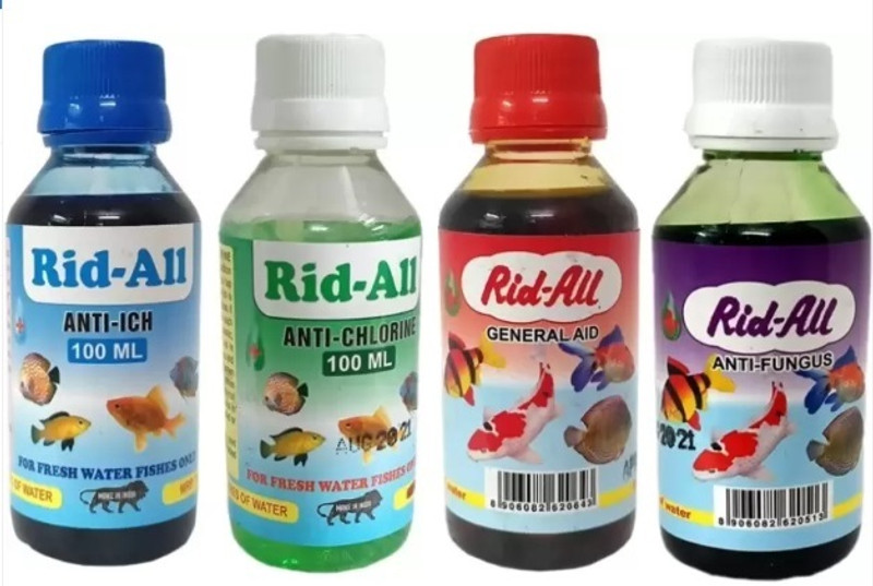 ALLYAQUA Aquarium Fish Medicine 100ml Pack of 4 Aquatic Plant Fertilizer(400 ml)