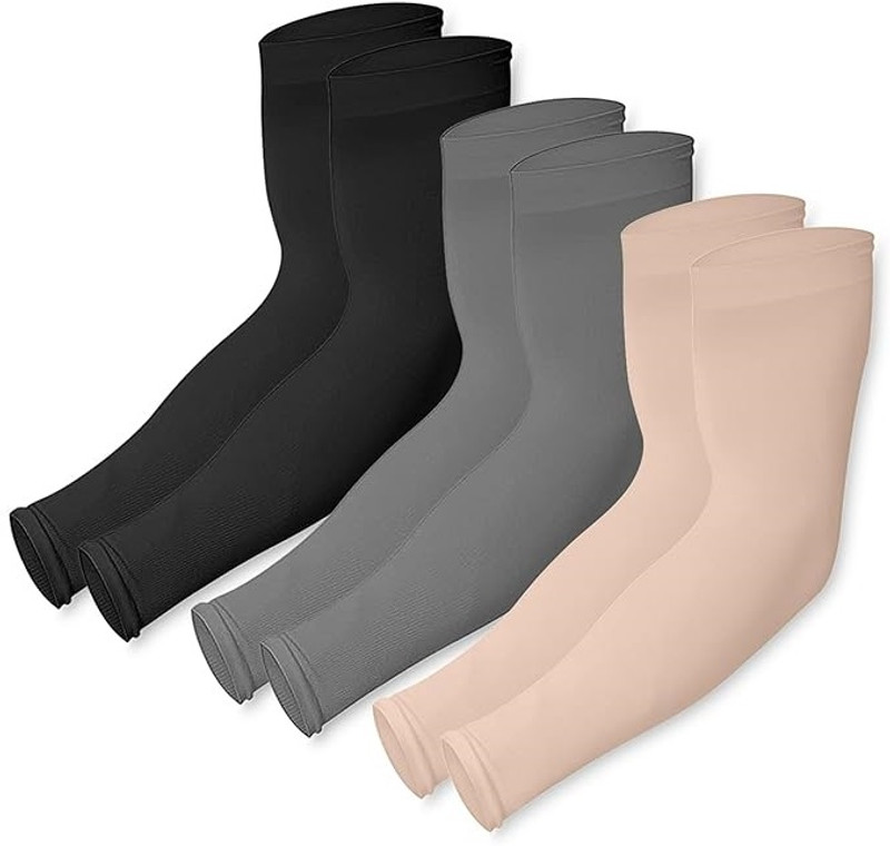 Queen Style Polyester Arm Sleeve For Men & Women(Free, Black, Grey, Beige)