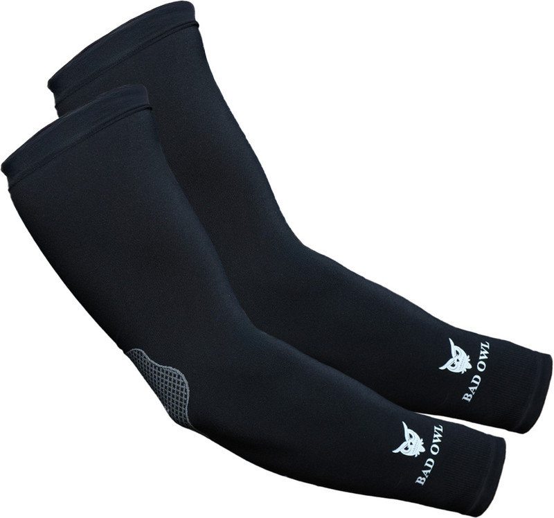BAD OWL Polyester Arm Sleeve For Men & Women(Free, Black)