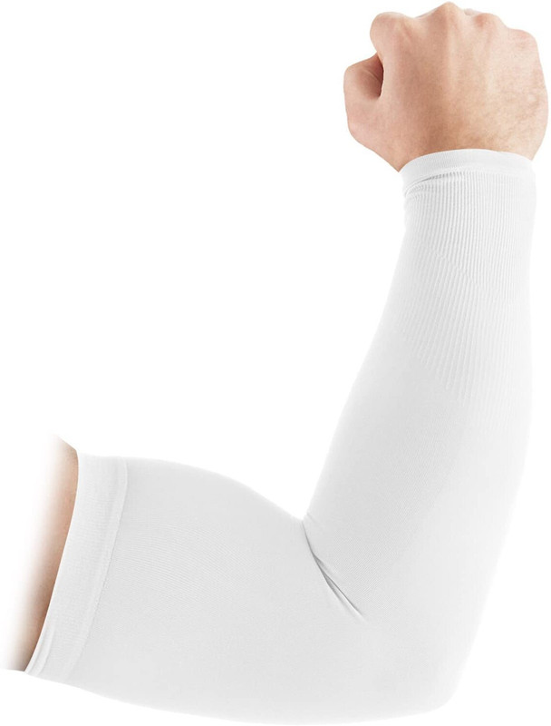 zaysoo Cotton Arm Sleeve For Men & Women Riding Gloves(White)