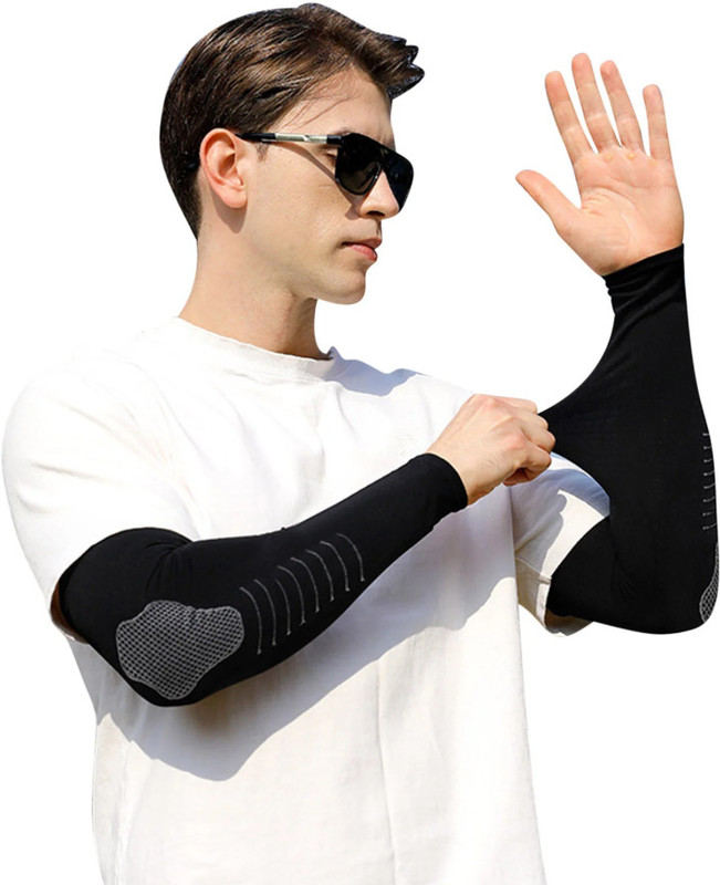 DreamPalace India Polyester Arm Sleeve For Men & Women(Free, Black)