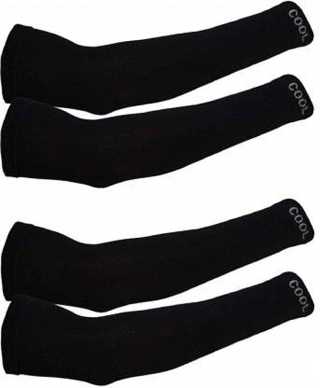 LEZTO Fashion Mart Nylon Arm Sleeve For Men & Women(Free, Black)