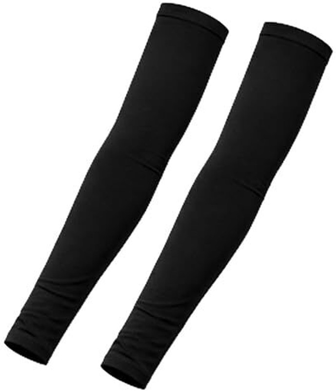MJM GOOD CONNECTIONS Nylon Arm Sleeve For Men & Women(Free, Black)