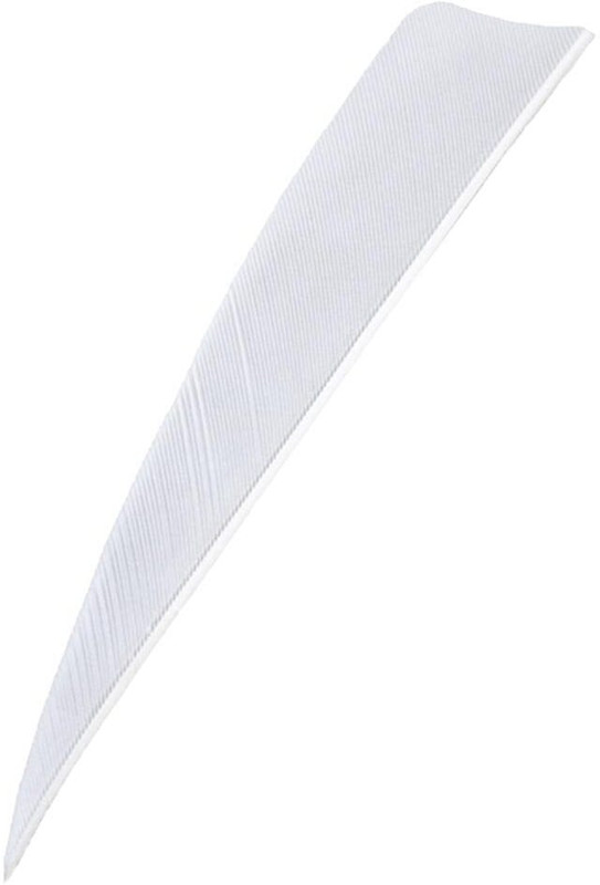 SILNOVO 12 Pieces 5 Inch Archery Arrow Feathers Fletching Vanes White Arrow(5 INCHES)