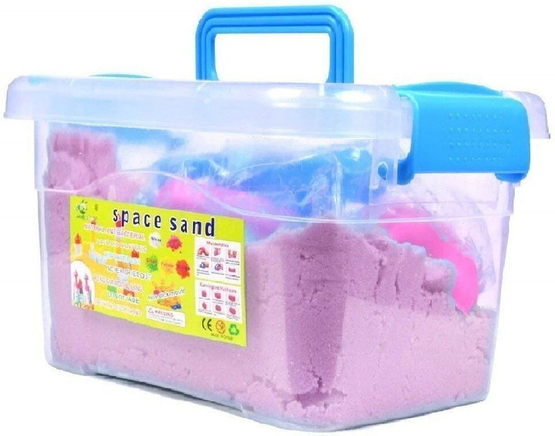 JANCOM Sand Activity Play Set Natural Kinetic Sand Kit for Kids Activity Toys, Craft Art Soft Sand Clay Toys for Kids, Boys & Girls with Mould Toys