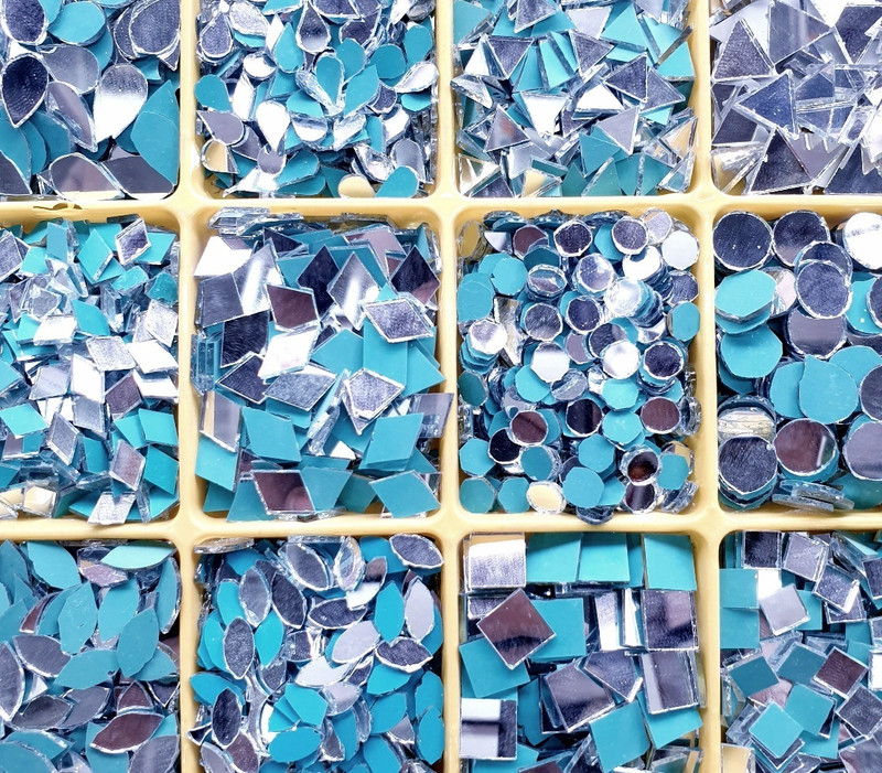 SK ART GALLERY 12 design craftmirror,craftkits,each design of 125pcs,total=1500pcs.