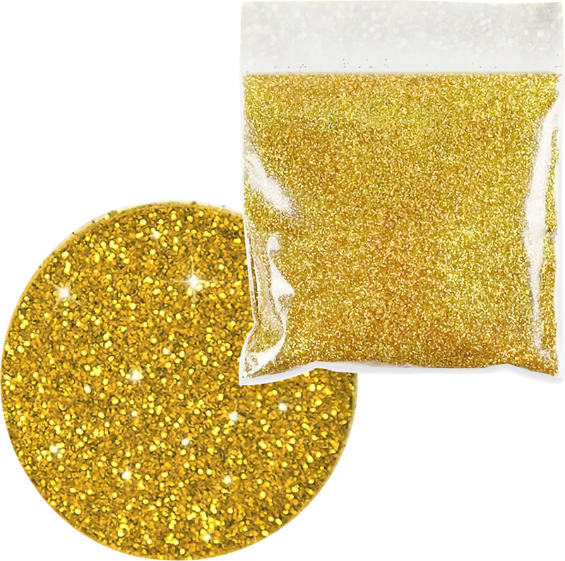 INDIKONB Gold Fine Glitter Powder | 100g Sparkle Dust for Craft