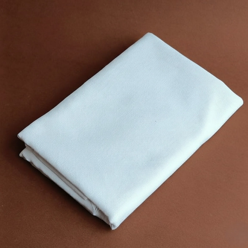 KHUSHA CREATIONS White Embroidery Cloth Fabric for Hand Embroidery (Size: 50×147 cm)