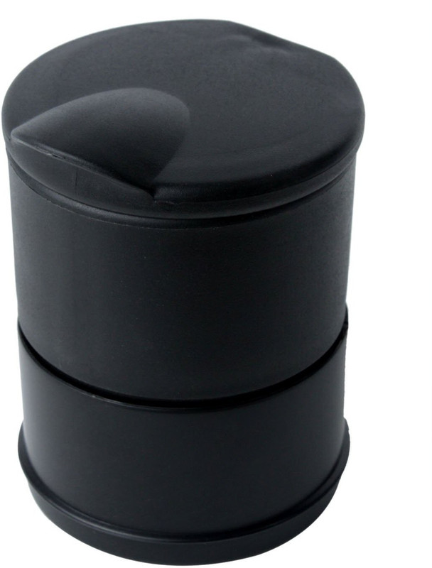 carempire Black Plastic Ashtray(Pack of 1)