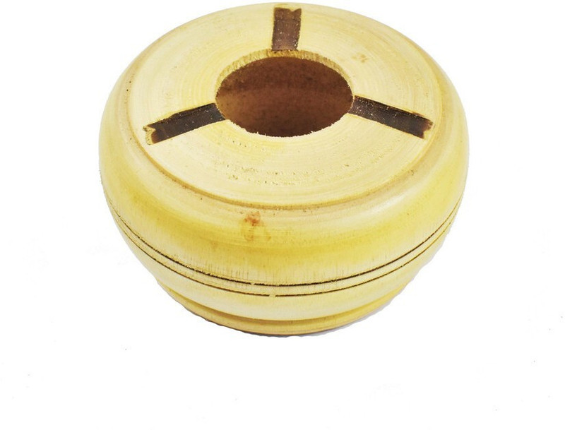 STUFFCOLLECTION Wooden Handmade Ashtray with Cigarette Holder Brown Wood Ashtray(Pack of 1)