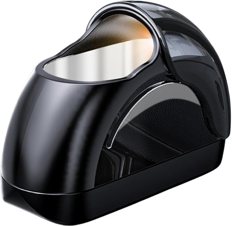 MUVIX Stylish Car Ashtray with Metal Liner Compact Smoke Free Ash Bin Black Plastic Ashtray(Pack of 1)