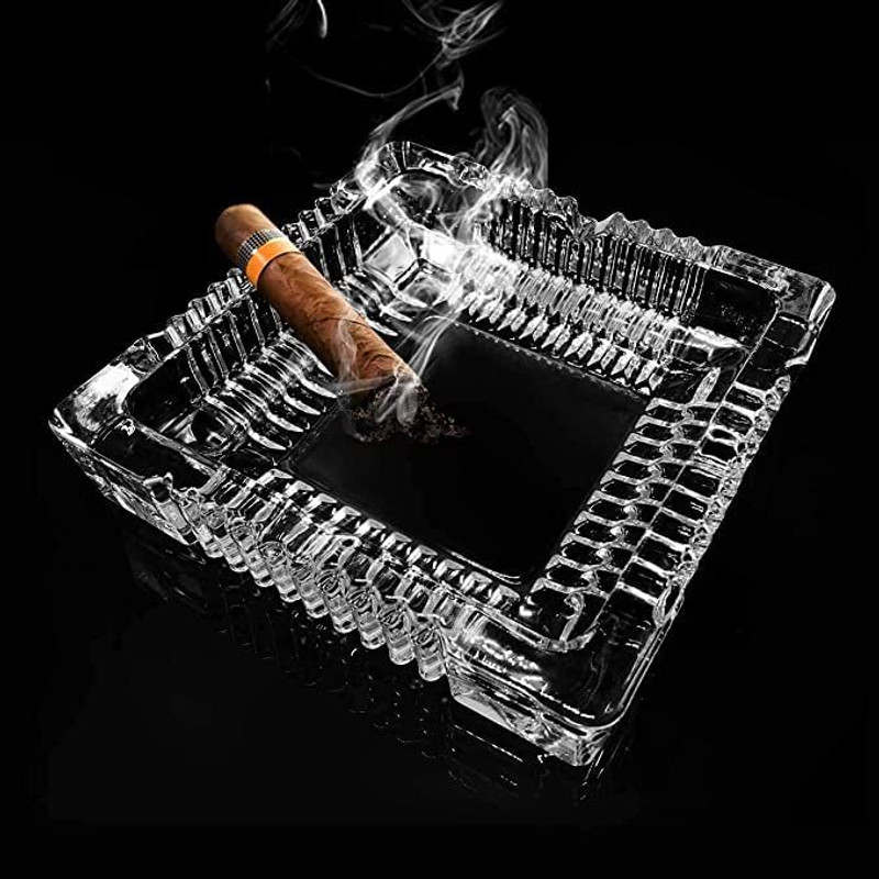 VoiDrop Clear Glass Ashtray(Pack of 1)