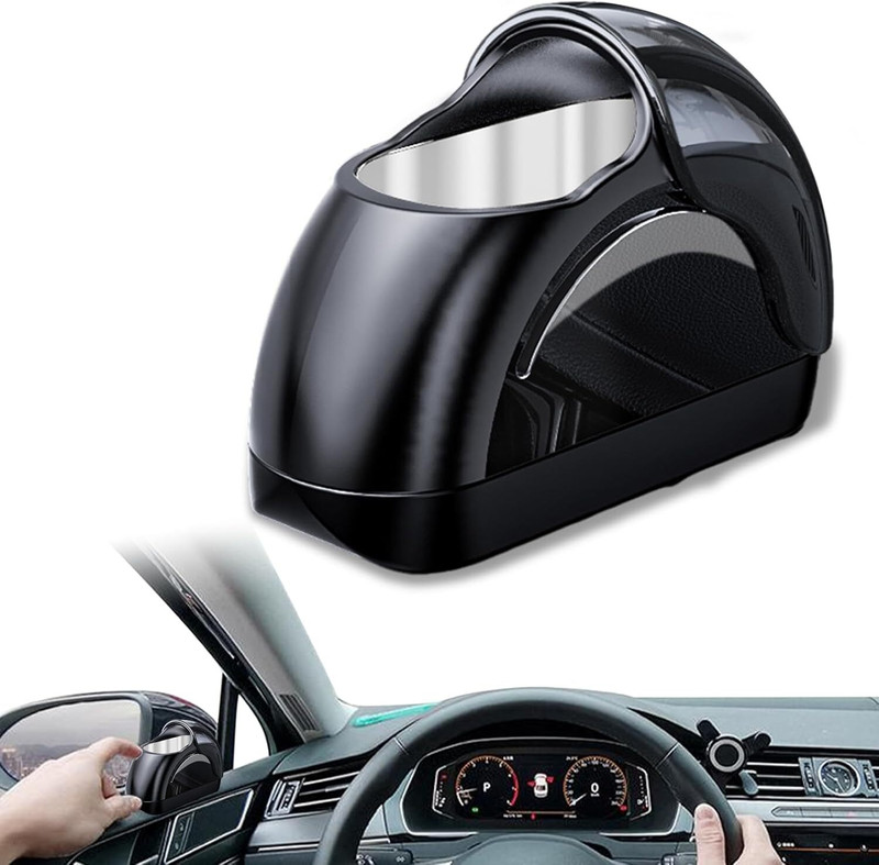 Deoxys Car Ashtray With Lid, Door Ashtray, Mini Smell Proof Automotive Portable Ashtray Black Plastic Ashtray(Pack of 1)