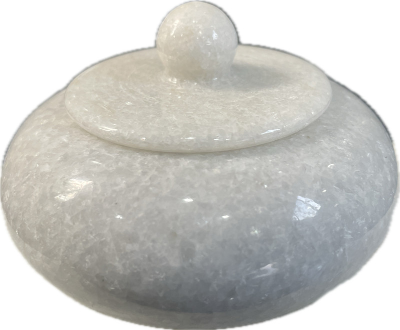 SMGMarble Marble white ashtray White Marble Ashtray(Pack of 1)