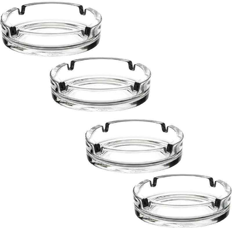 DULARIYA Clear Ceramic, Glass Ashtray