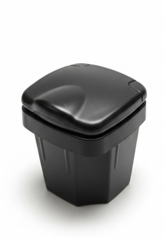 eximventrues Black Square Ashtray Black Plastic Ashtray